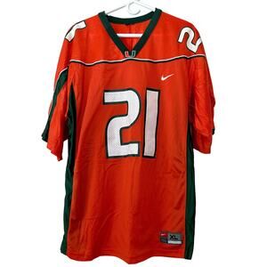 Vintage Nike Miami Hurricanes football jersey Y2K RARE Tyler #21 graphic NCAA XL